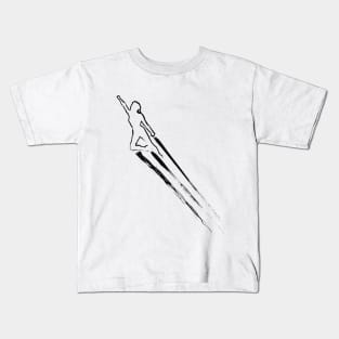 Captain Black and White Kids T-Shirt